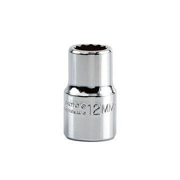 Intermediate Socket, 1/2 in Drive, Square, 12-Point, 12 mm Socket