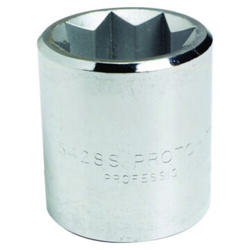 Standard Length Socket, 1/2 in Drive, Square, 8 Point, 1/2 in Socket