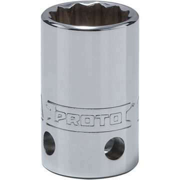 Standard Length, Tether-Ready Socket, 1/2 in Drive, Square, 12-Point, 17 mm Socket