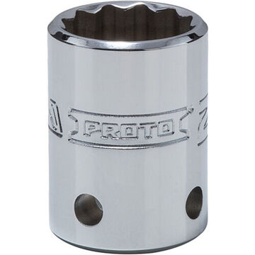 Standard Length, Tether-Ready Socket, 1/2 in Drive, Square, 12-Point, 20 mm Socket