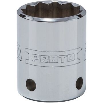 Standard Length, Tether-Ready Socket, 1/2 in Drive, Square, 12-Point, 24 mm Socket