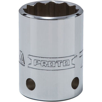 Standard Length, Tether-Ready Socket, 1/2 in Drive, Square, 12-Point, 7/8 in Socket