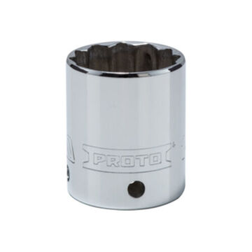 Tether-Ready Socket, 1/2 in Drive, Square, 12-Point, 1-1/4 in Socket