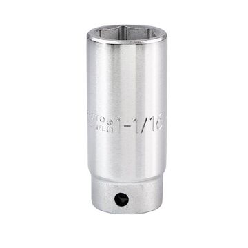 Deep Length Socket, 3/4 in Drive, Square, 12-Point, 1-1/16 in Socket