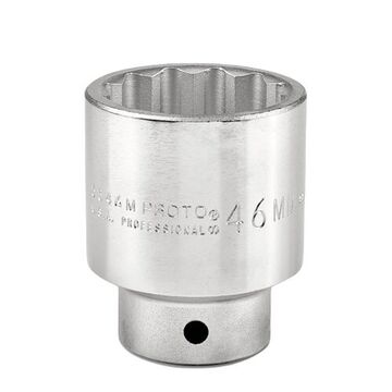 Standard Length Socket, 3/4 in Drive, Square, 12-Point, 46 mm Socket