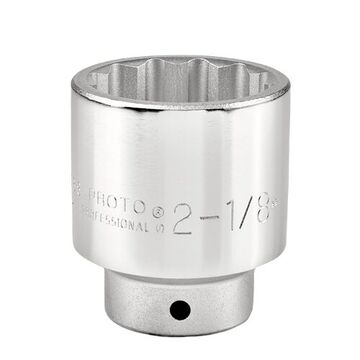 Standard Length Socket, 3/4 in Drive, Square, 12-Point, 2-1/8 in Socket