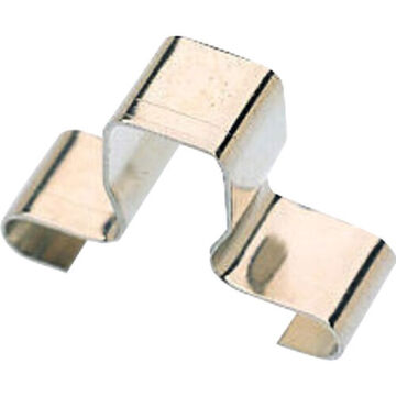 Standard Length Socket Clip, Natural, Alloy Steel, Silver