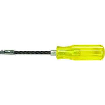 Flexible Socket Driver, 1/4 in Drive, 6-3/4 in lg, Alloy Steel