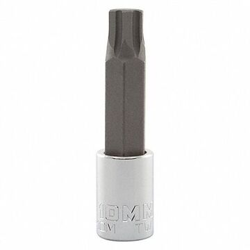 Anti-Slip Socket Bit, 3/8 in Bit, 10 mm Drive, 1-47/64 in Bit lg