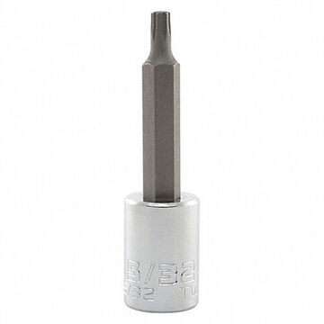 Anti-Slip Socket Bit, 3/8 in Bit, 5/32 in Drive, 1-47/64 in Bit lg
