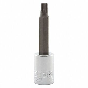 Anti-Slip Socket Bit, 3/8 in Bit, 7/32 in Drive, 1-47/64 in Bit lg
