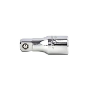 Standard Length Socket Extension, Square, 3/8 in Drive, 1-3/4 in lg, Ball