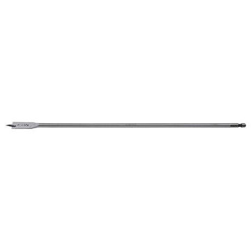 Long, Standard Spade Bit, 1/2 in, 16 in lg, Steel