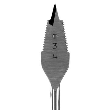 Self-Feeding, Standard Spade Bit, 3/4 in, 6 in lg