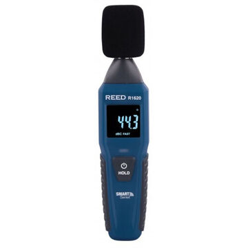 Sound Level Meter, 31.5 HZ to 8 KHZ, +/-1.5 db, 0.1 db, LCD