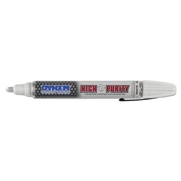 High Purity, Permanent Specialty Marker, White, Threaded Cap