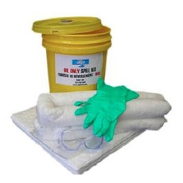 Spill Kit, 5 gal Container, Bucket, Yellow