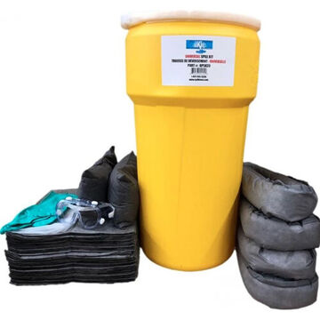 Kit de déversement économique, contenant de 20 gal, plastique