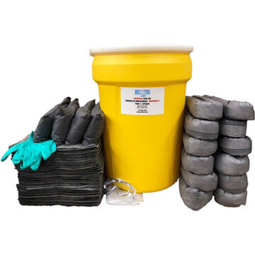 Universal Spill Kit, 30 gal Container, Plastic