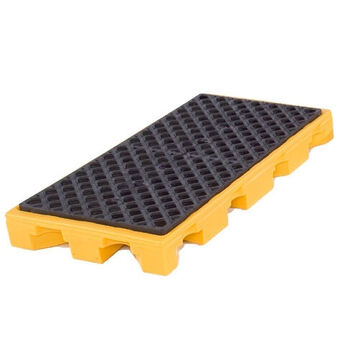 Ultra Spill Deck, 2 Drums, 22 gal, 5-3/4 in ht, Yellow/Black