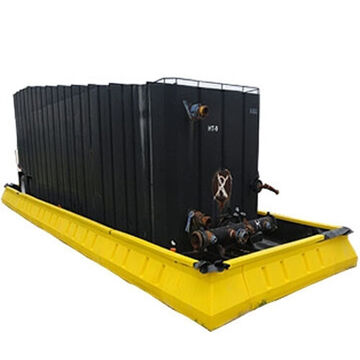 Modular Spill Containment Wall, 3978 gal, 49 in lg, 1 in ht, 10 in wd