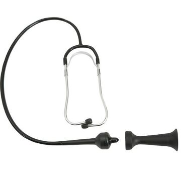 Standard Length Stethoscope, 14-29/32 in lg, 1 Piece, Steel
