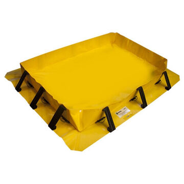 Jacket Stinger Berm, 10 ft lg, 8 in ht, 8 ft wd, Vinyl-coated Polyester, Yellow