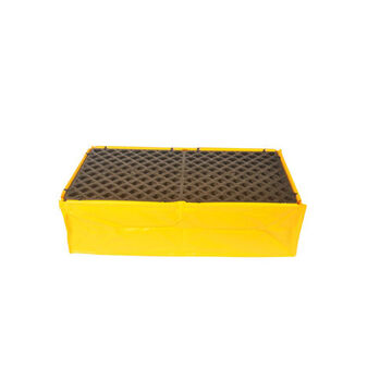 Flexible Spill Pallet, 48 in lg, 24 in wd, 14 in ht, 2 Drums, 1200 lb
