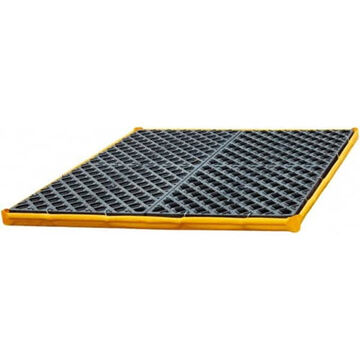 Flexible Spill Pallet, 48 in lg, 48 in wd, 7 in ht, 4 Drums, 2400 lb