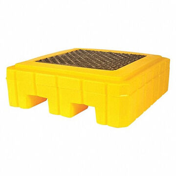 Spill Pallet, 40 in lg, 40 in wd, 12 in ht, 1 Drum, 800 lb