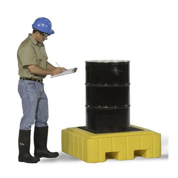 Spill Pallet, 83 in lg, 35 in wd, 9 in ht, 3 Drums, 4500 lb