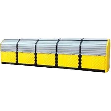 Safely Store Multiple Drums Outdoor, Hardcover Spill Pallet, 312 in lg, 62 in wd, 79 in ht, Polyethylene