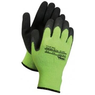 Thermo Supported Work Gloves, Rubber Palm