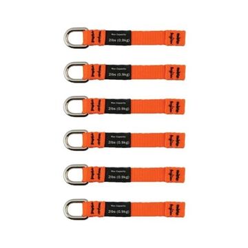 Web Tool Tether Attachment, Nylon, Orange