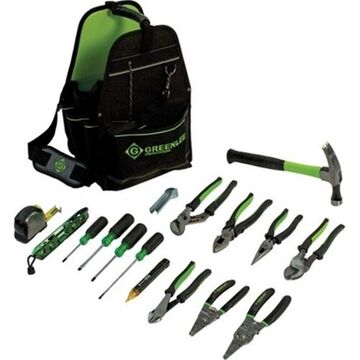 Electricians Tool Carrier Kit, 11 x 8.5 x 17 in