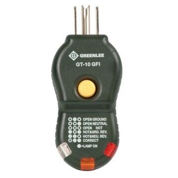 Circuit GFI, 3-Wire Tester, 120 VAC