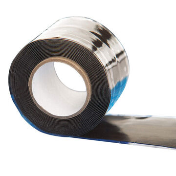 Enveloppe anti-vibration pour outils, taille unique, feuille de polymère visco-élastique/ruban en caoutchouc de silicone, bleu