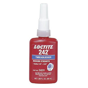 Removable, Medium Strength Thread Locker, Bottle, 250 ml Container, Paste/Gel, Blue, 1 at 25 deg C