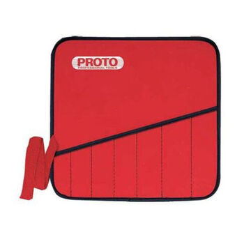 Tool Pouch, 13 Pockets, Canvas, Red