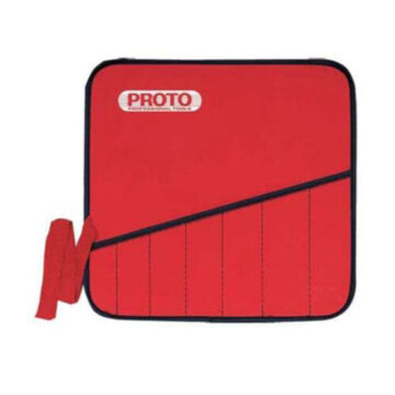 Tool Pouch, 22 Pockets, Canvas, Red