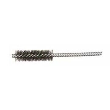 Twisted Wire Tube Brush, 5/8 in Brush dia, 2 in Brush lg, 5 in lg, Steel Wire