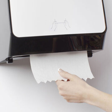 Auto Cut Towel Dispenser, MOD, 1 Roll, 13.125 in lg, Wall, Plastic