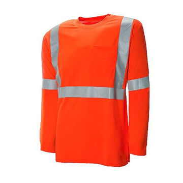 HI-Visibility, Traffic T-Shirt, M, Orange, Polyester