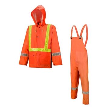 401 Tornado Traffic Suit, M, Orange, Polyester, PVC
