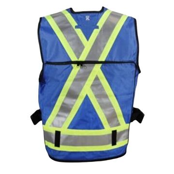 Supervisor Vest, M, Blue, 24-3/8 in Chest