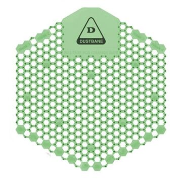 Écran d'urinoir 3D Shield, 6-1/2 pouce lg, 5-3/4 pouce wd, 3/4 pouce thk, Herbal Mint, Hexagone