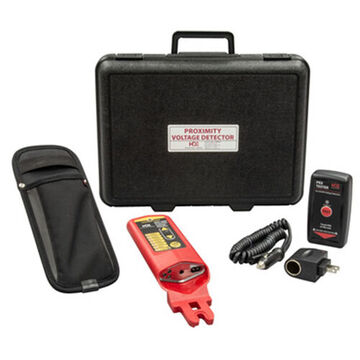 Proximity Voltage Detector, 120 VAC to 500 kVAC, Audible and Visual Alert, ABS