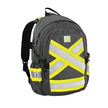 High Visibilty Utility Backpack, 32 L, 2 Pockets, 100% Polyester