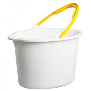 Utility Pail, 12 qt, 10 in lg, 10 in wd, White