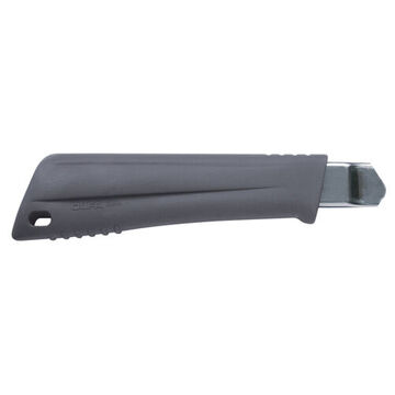Auto-Lock Utility Knife, 18 mm Blade wd, 6.69 in lg, Anti-Slip Cushion Grip, High Carbon Steel Blade